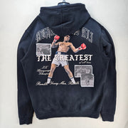 SHOE PALACE X MUHAMMAD ALI 3XL THE GREATEST OF ALL TIME GRAPHIC HOODIE BLK