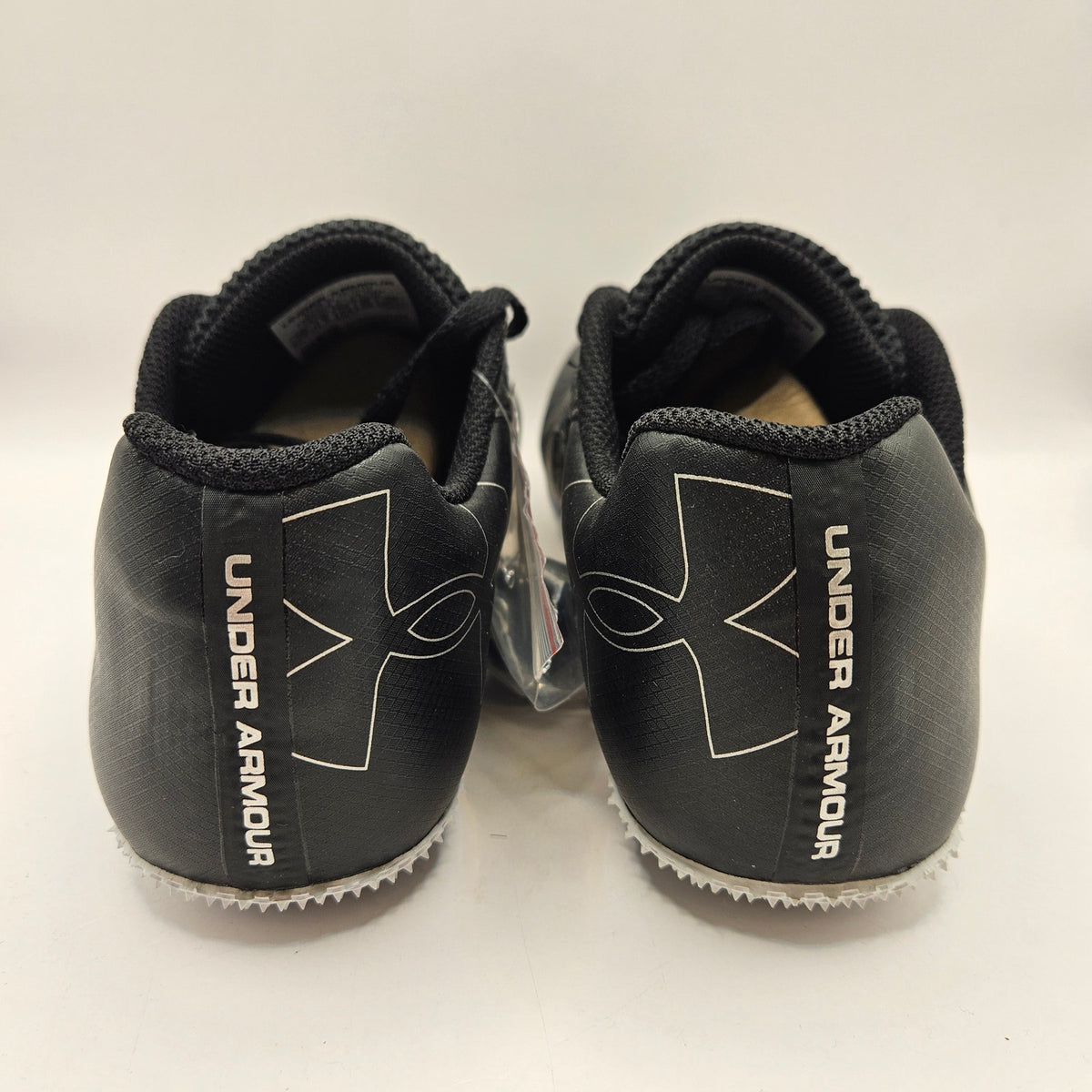 UNDER ARMOUR MEN'S 10 KICK SPRINT TRACK SPIKES BLACK WHITE 3025461-002