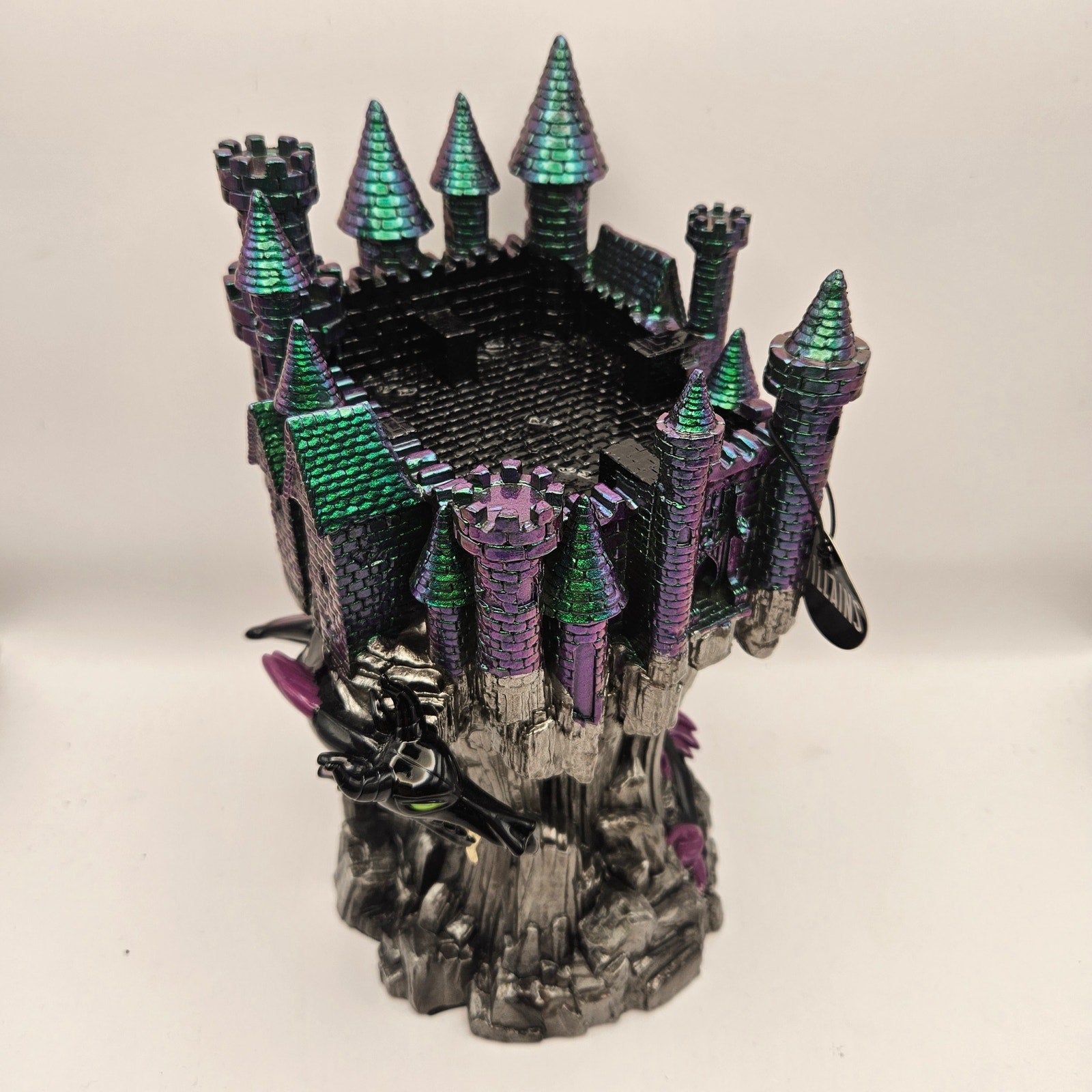 BATH & BODY WORKS DISNEY VILLAIN MALEFICENT DRAGON CASTLE PEDESTAL CANDLE HOLDER