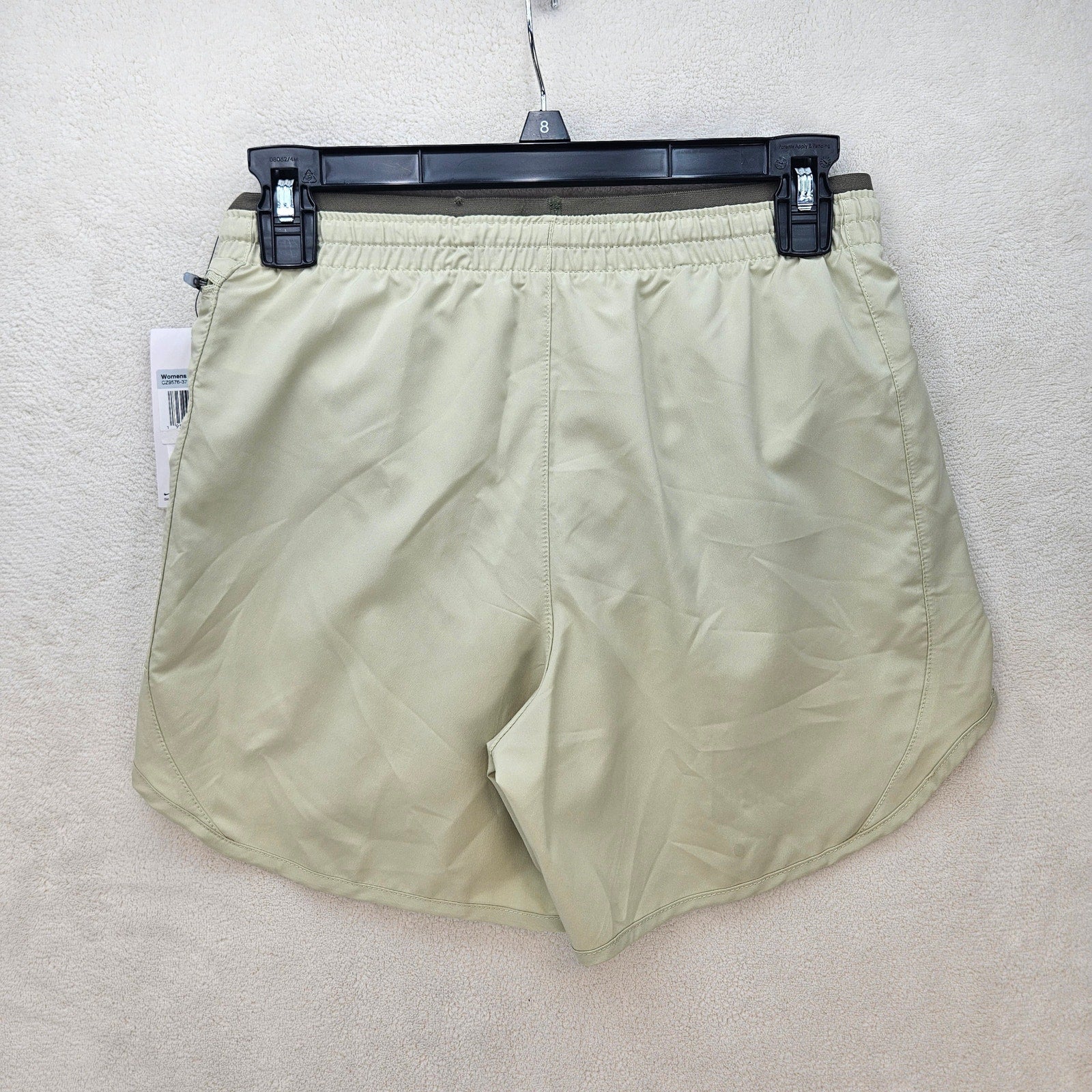 ADIDAS WOMEN'S XS DRI FIT TEMPO LUXE 5" RUNNING SHORTS GREEN