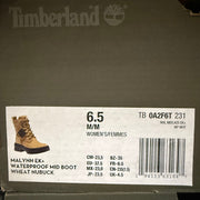 TIMBERLAND WOMEN'S 6.5 MALYNN EK+ WP MID BOOT WHEAT NUBUCK NIB