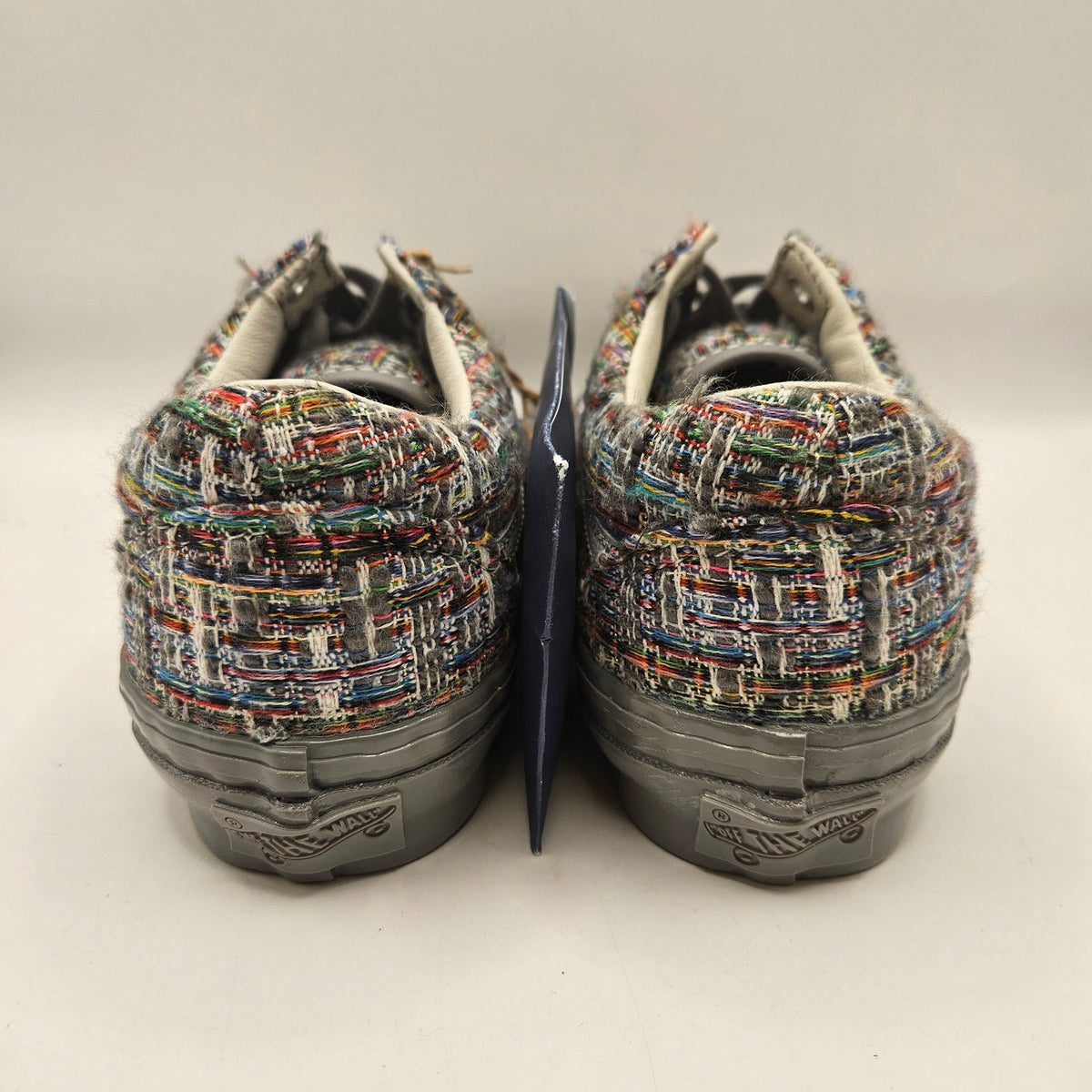VANS WOMEN'S 7 OLD SKOOL LOW TOP SNEAKER TWEED FROST GRAY LX NWOB