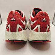 ADIDAS MEN'S 12 ADIZERO ARUKU WHITE PURE RUBY RED RUNNING SHOES NWOB JI0308