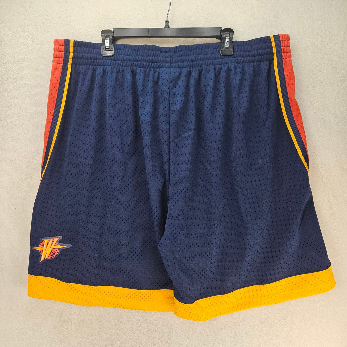 MITCHELL & NESS GOLDEN STATE WARRIORS MEN'S 4XL 09-10 SWINGMAN ROAD SHORTS NWT