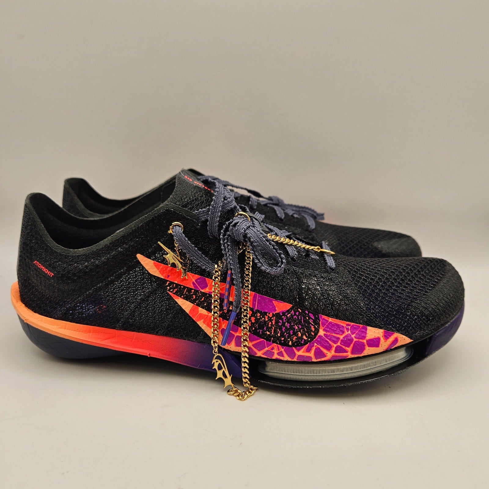 NIKE MEN'S 8.5 AIR ZOOM VICTORY 2 GLAM TRACK & FIELD SPIKES NWOB NO BAGS