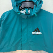 ADIDAS MEN'S XSMALL EQT REFLECTIVE WINDBREAKER JACKET JC8228 BLUE/SILVER