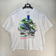 ADIDAS ORIGINALS MEN'S XXL RACING HELMET OVERSIZED VTG STYLE GRAPHIC TEE NWT