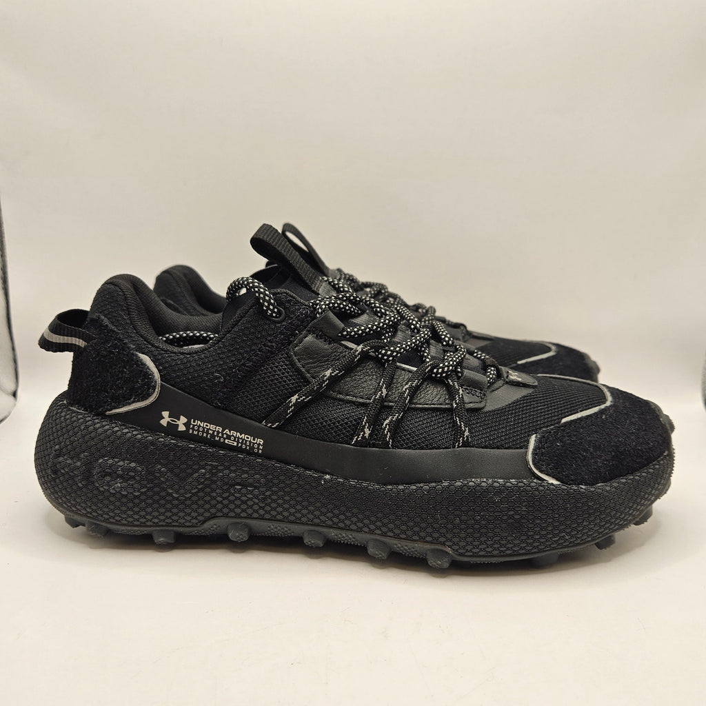 UNDER ARMOUR M7.5 W9 FAT TIRE VENTURE PRO BLACK REFLECTIVE RUNNER SHOE 3028160