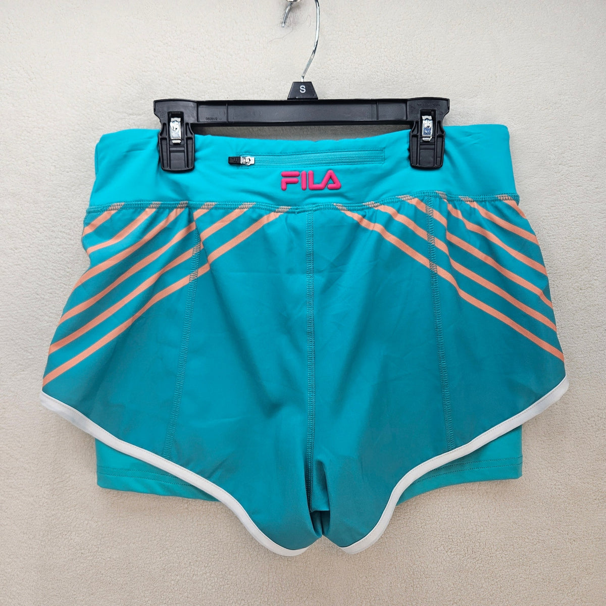 FILA X CHRISTOPHER BEVANS WOMEN'S SMALL TEAL TENNIS SHORTS UPF 50+ NWT