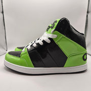 OSIRIS MEN 10.5 CONVOY MID HJ.BTS.26 SKATEBOARDING SHOES GREE BLACK PATENT NWOB