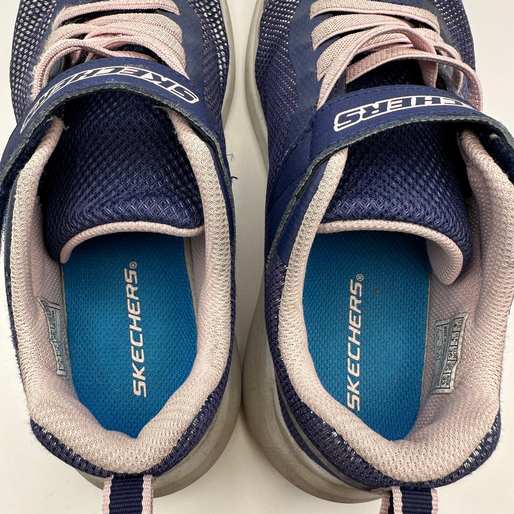 SKECHERS Kids size 4 Blue/Pink Running Shoes