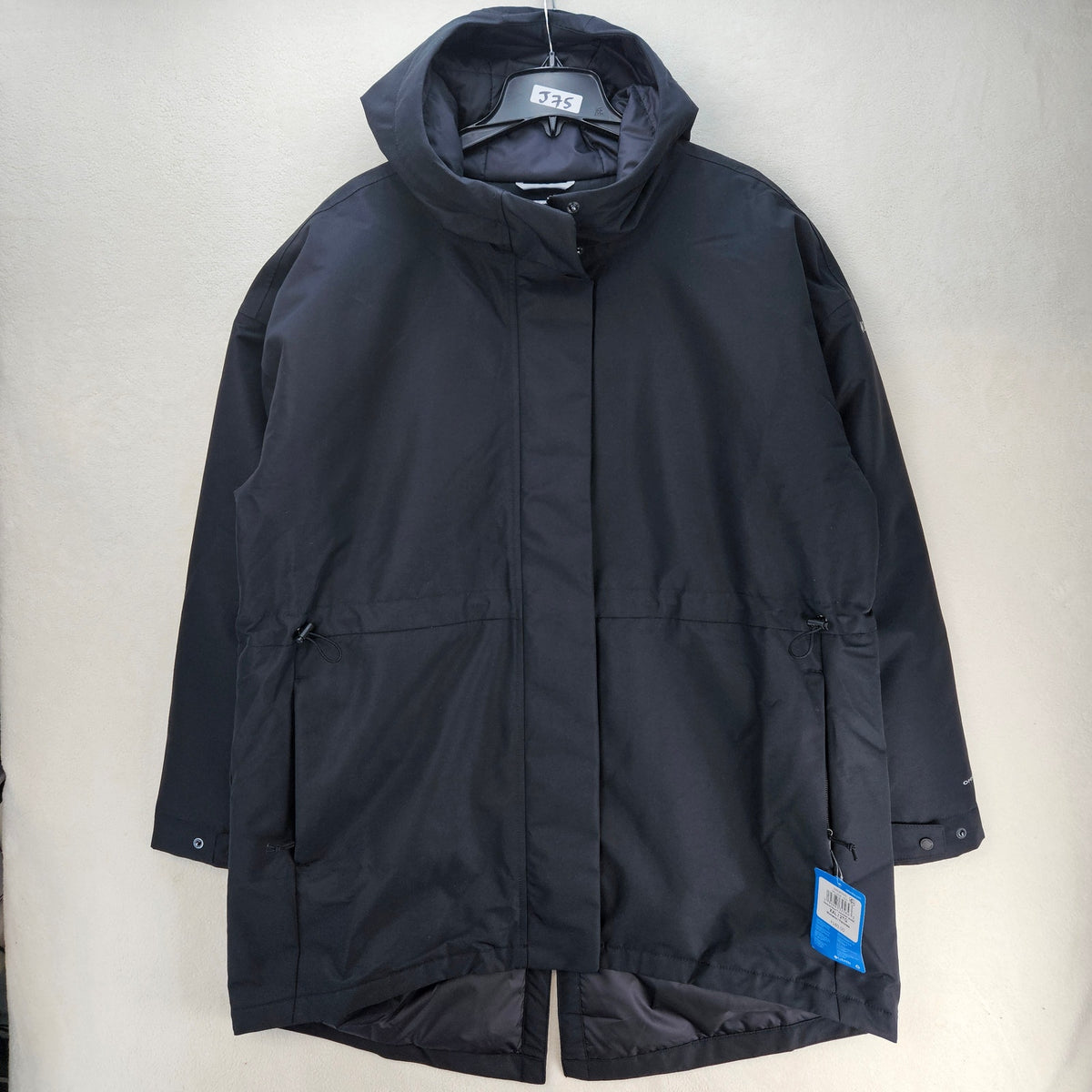 COLUMBIA WOMEN'S 2XL VENTURE DAYS INSULATED JACKET BLACK HOODED NWT