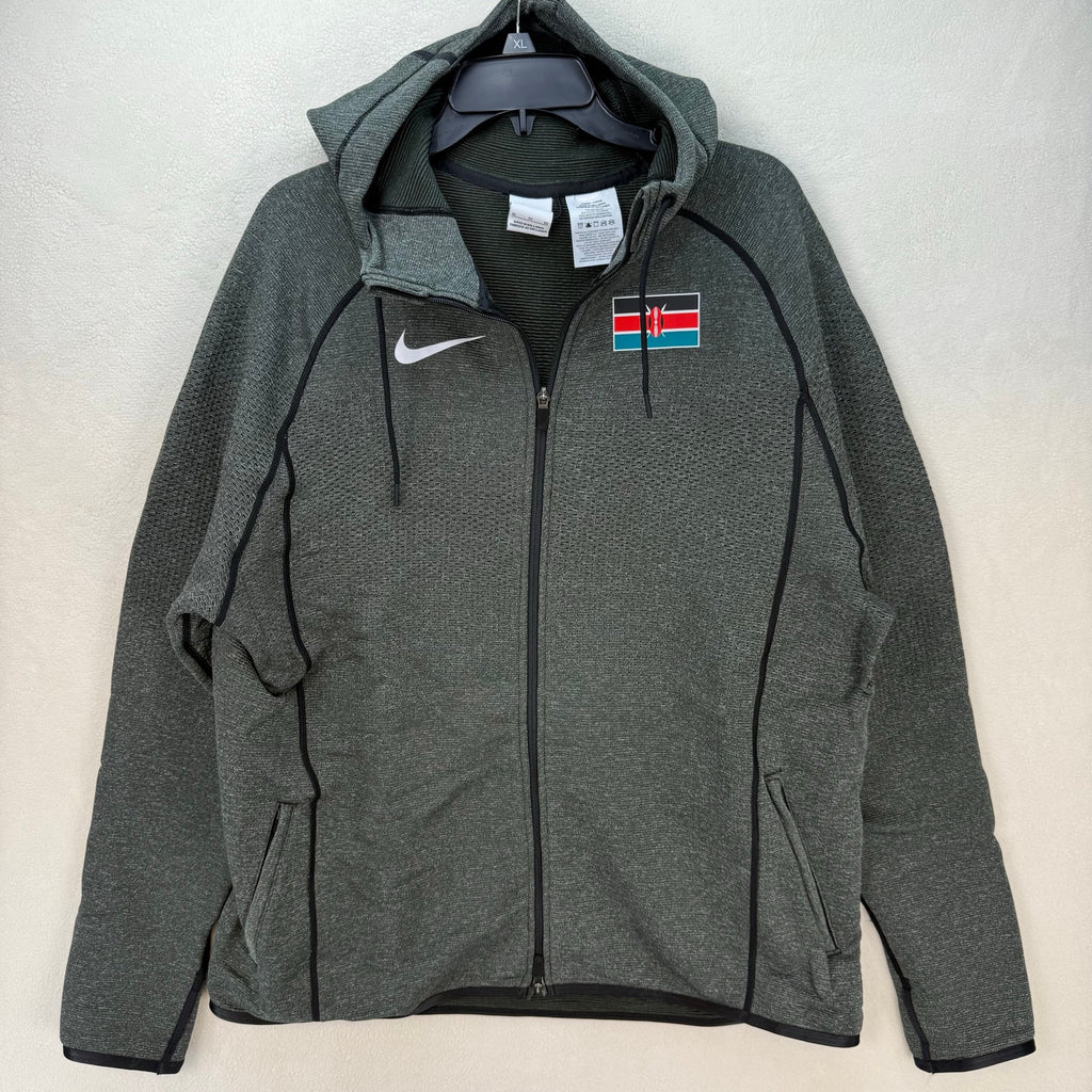 NIKE X KENYA MEN'S LARGE PRO ELITE WOVEN JACKET HOODIE CT4104-001