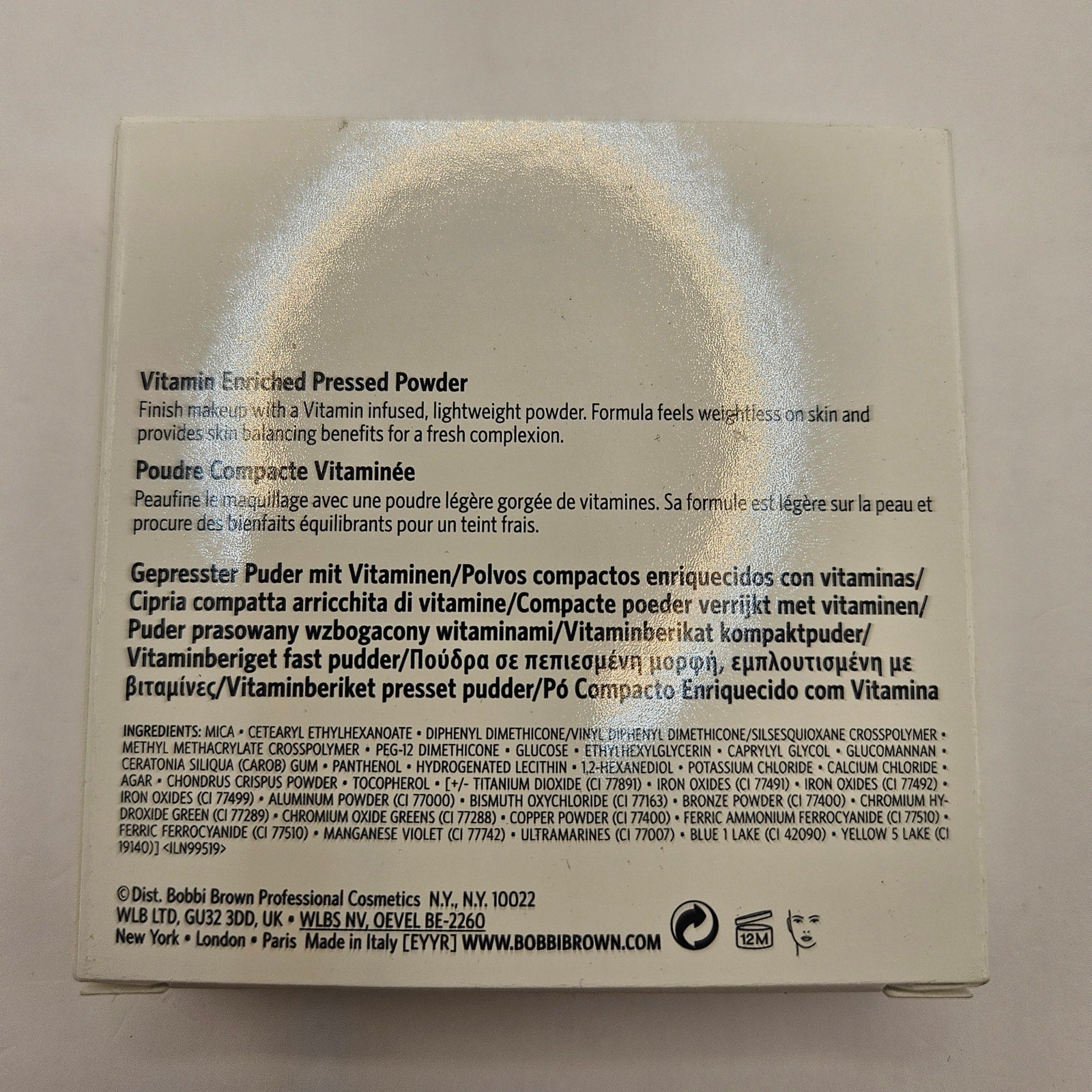 LOT OF 2 BOBBI BROWN PEACH VITAMIN ENRICHED PRESSED POWDER 0.28oz NIB