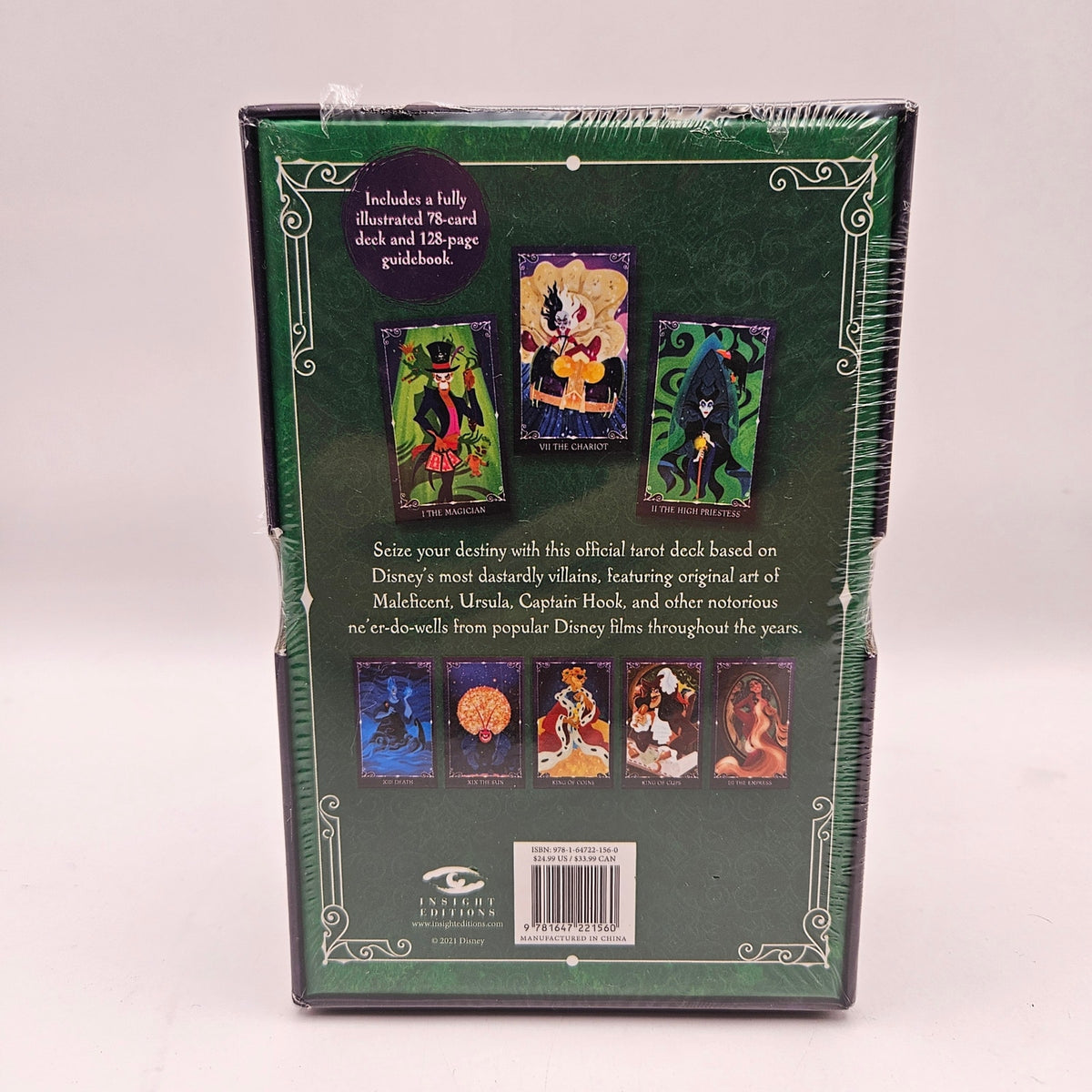 DISNEY VILLAINS TAROT CARD DECK AND GUIDBOOK SET SEALED NWT