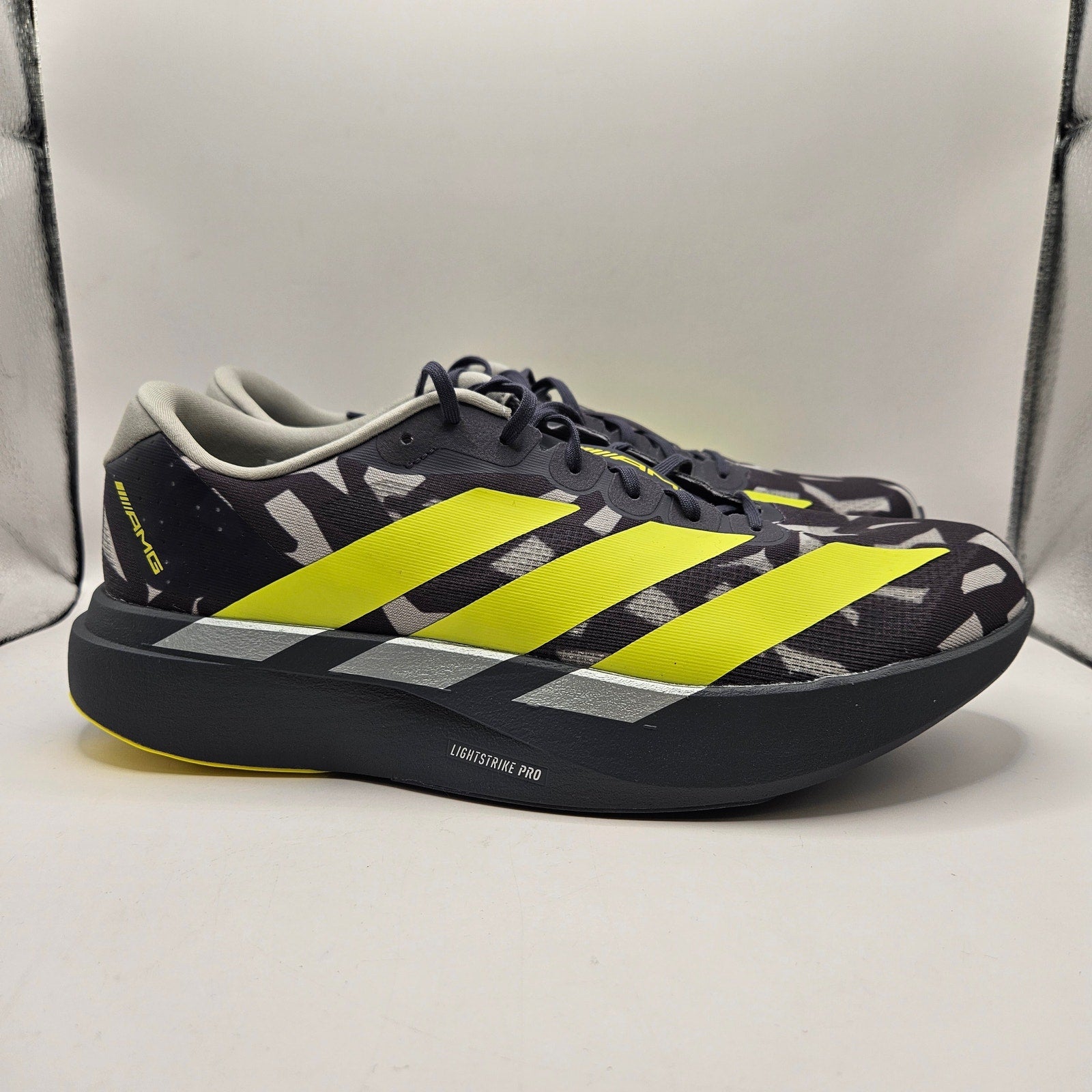 ADIDAS X AMG MOTORSPORT MEN'S 13 ADIZERO EVO SL GRAY KI7297 NWOB