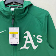 NIKE MEN'S SMALL BASEBALL SERIES OAKLAND ATHLETICS MLB HOODED JACKET