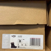 UGG WOMEN'S 8 BLACK ZAYLEE MICRO WINTER BOOTS WATERPROOF 1138155 NIB
