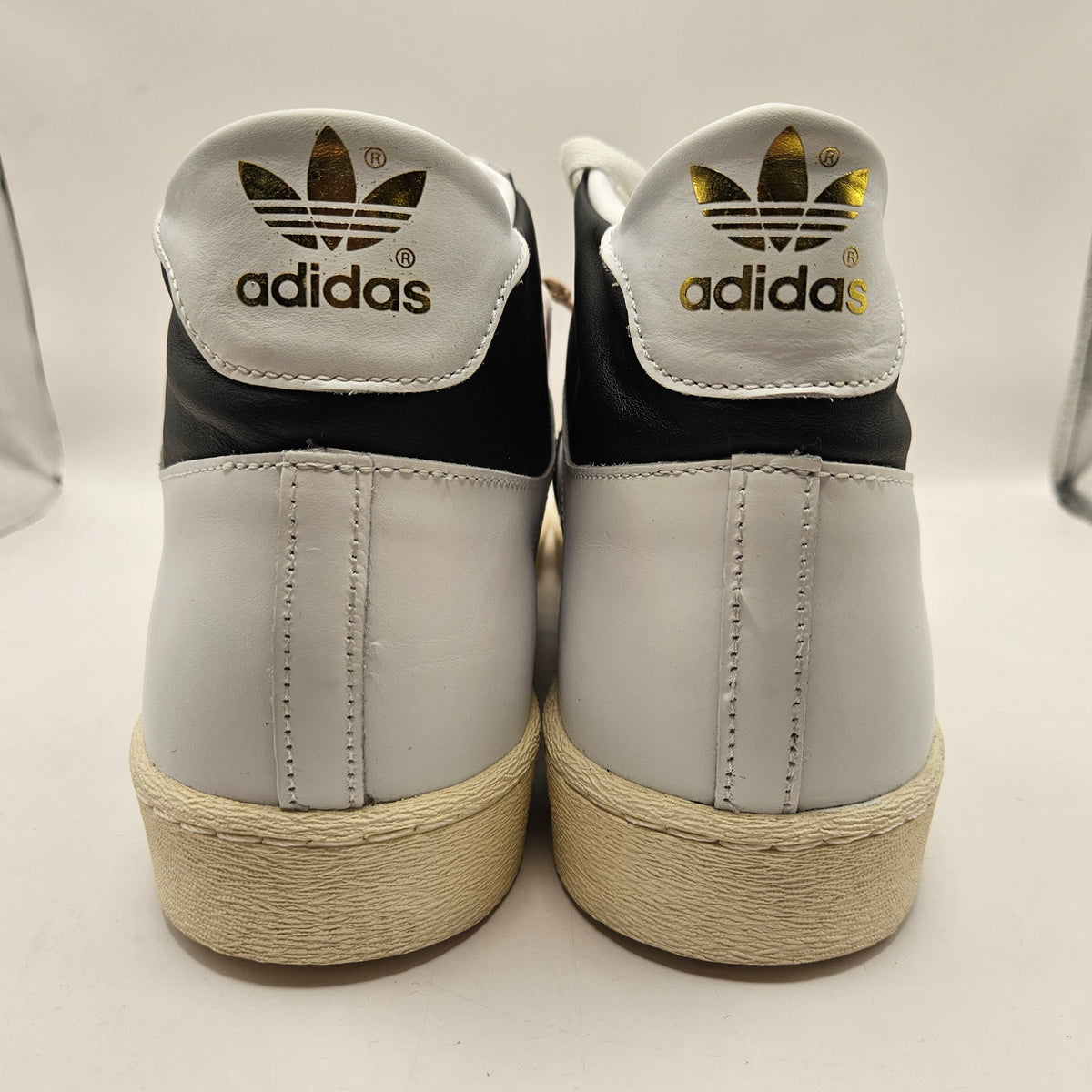 ADIDAS ORIGINALS MEN'S 14 JABBAR HI CLOUD WHITE CORE BLACK JI3445 NWOB