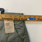LEVI'S SIZE 40 Carrier Cargo 9.5" Men's Shorts SMOKEY OLIVE BROWN