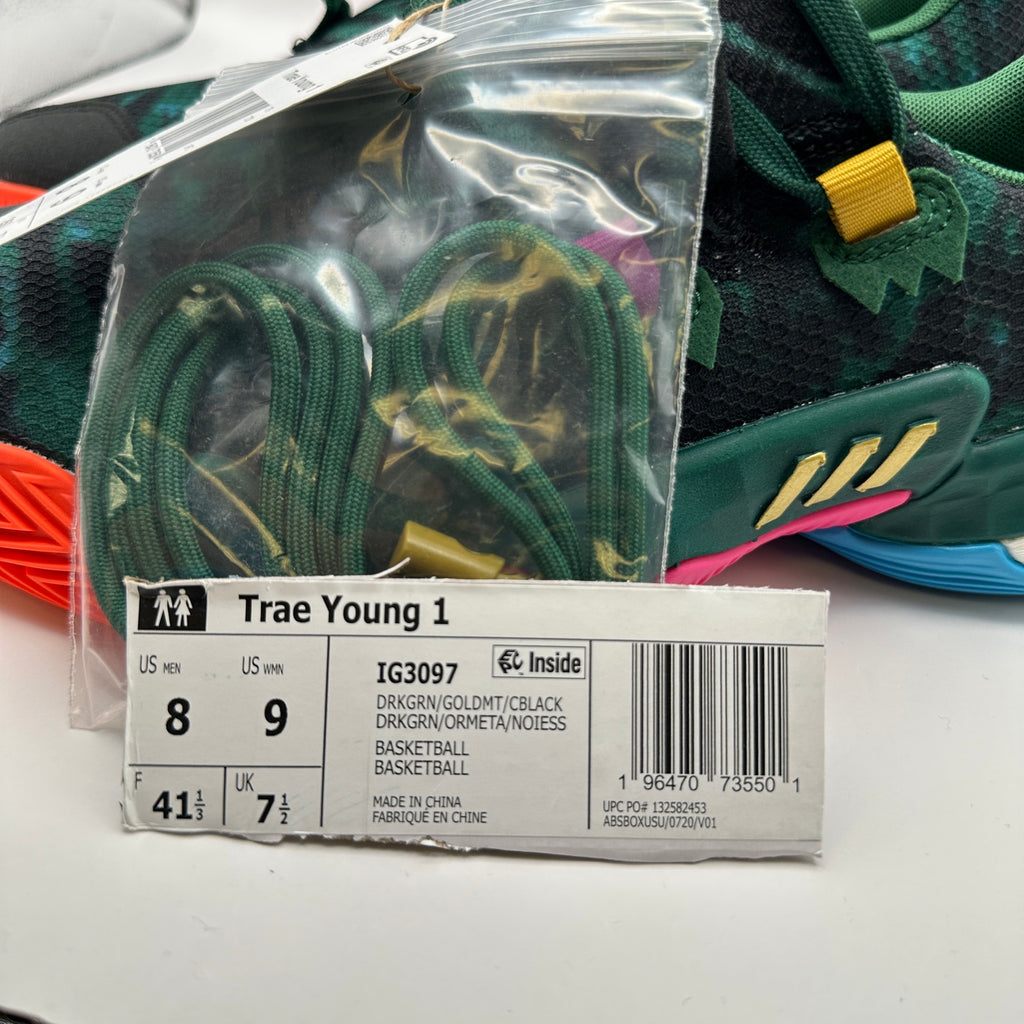 ADIDAS x TRAE YOUNG 1 96 Olympics IG3097 Basketball Shoes Green Orange Blue