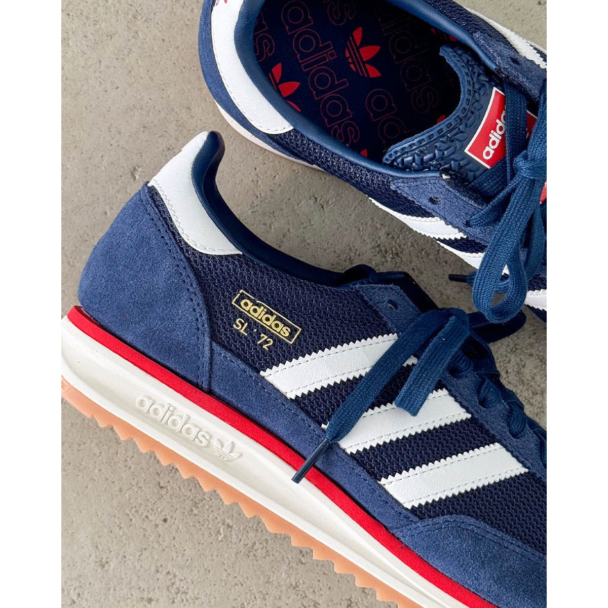 ADIDAS ORIGINALS WOMEN'S 6.5 SL 72 RS DARK BLUE WHITE RED JQ9797 NIB