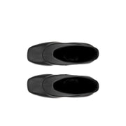 ECCO WOMEN'S 41 SCULPTED ALBA BLOCK 65 BLACK LEATHER HEEL BOOT NIB 23481351052