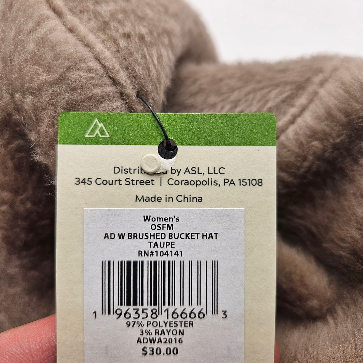 ALPINE DESIGN WOMEN'S OSFM BRUSHED BUCKET HAT TAUPE NWT