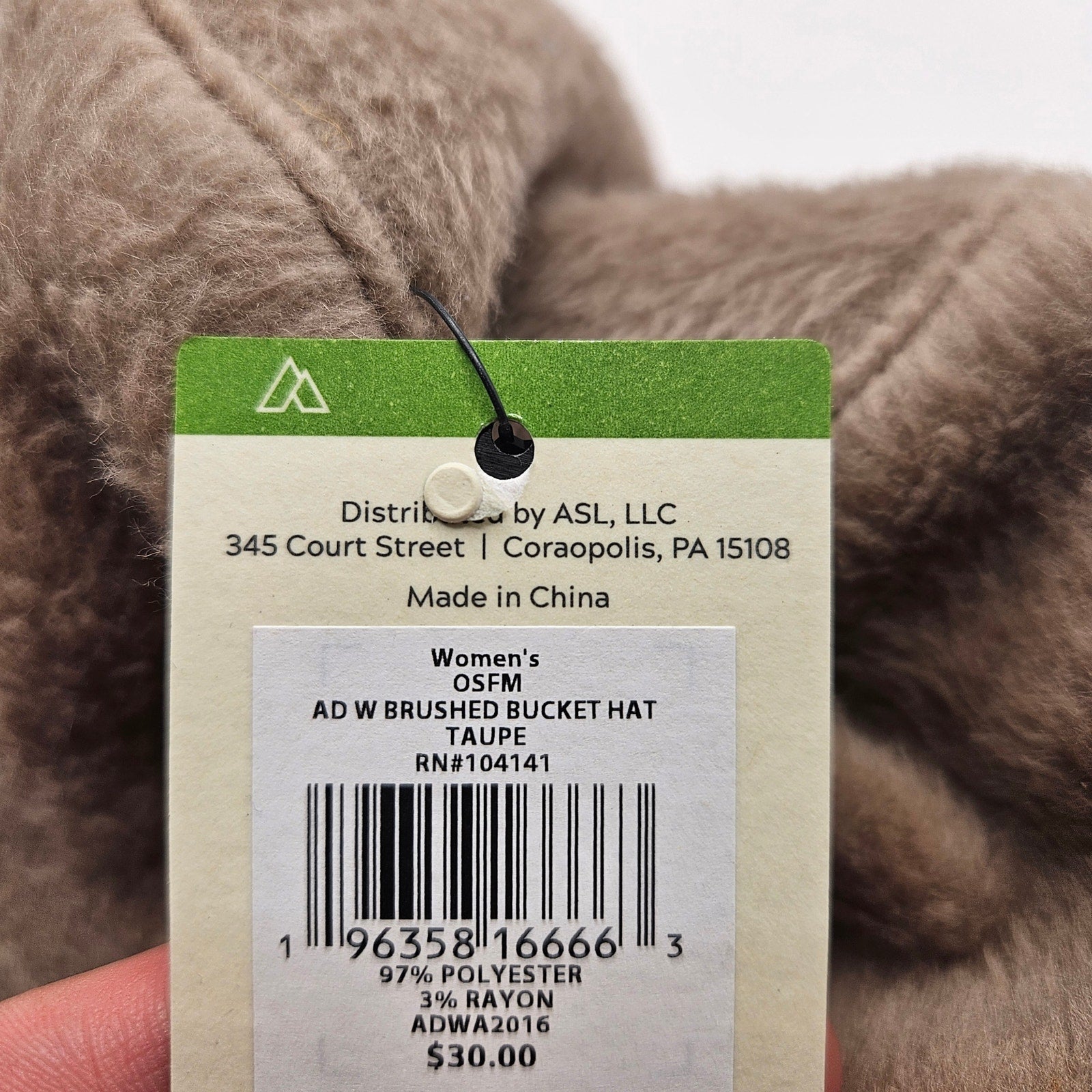 ALPINE DESIGN WOMEN'S OSFM BRUSHED BUCKET HAT TAUPE NWT