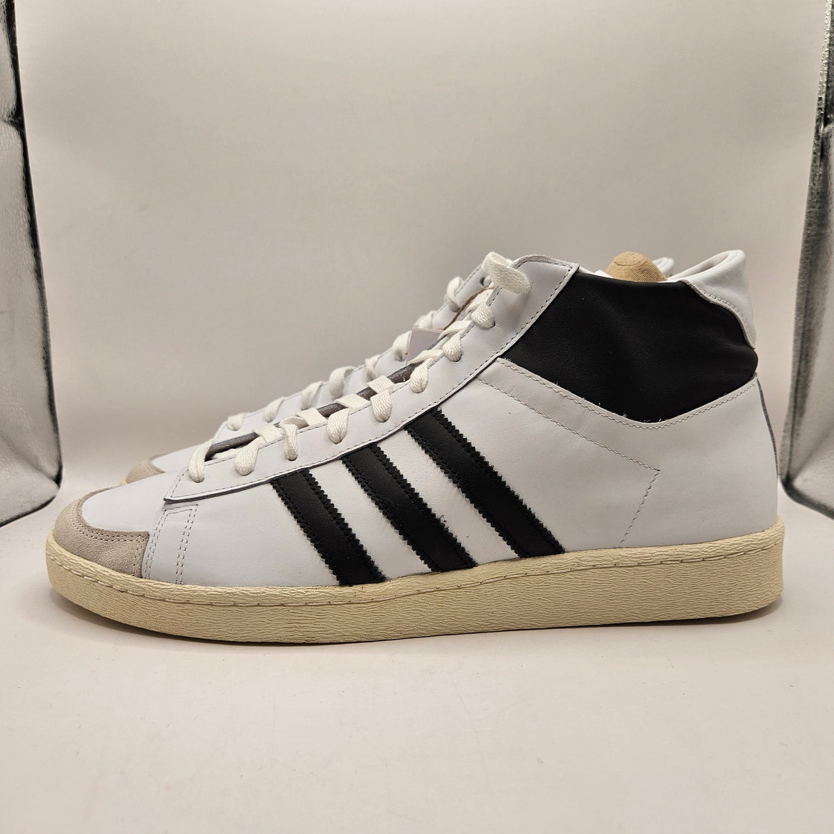 ADIDAS ORIGINALS MEN'S 14 JABBAR HI CLOUD WHITE CORE BLACK JI3445 NWOB