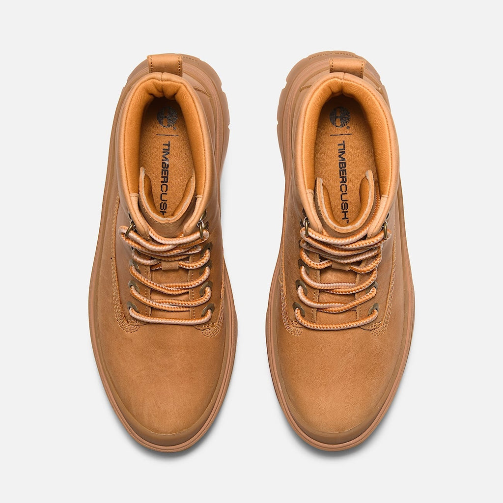 TIMBERLAND WOMEN'S 8.5 ROXIE LANE MID LACE UP BOOT WHEAT FULL GRAIN NIB