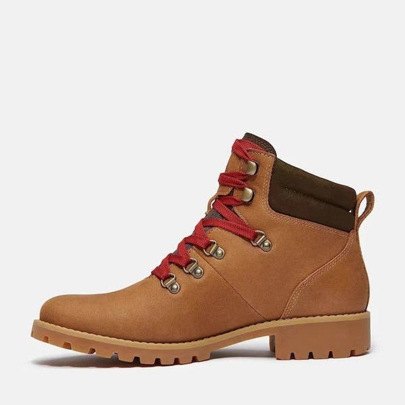TIMBERLAND WOMEN'S 9.5 ELLENDALE MID LACE BOOT BROWN LEATHER NIB
