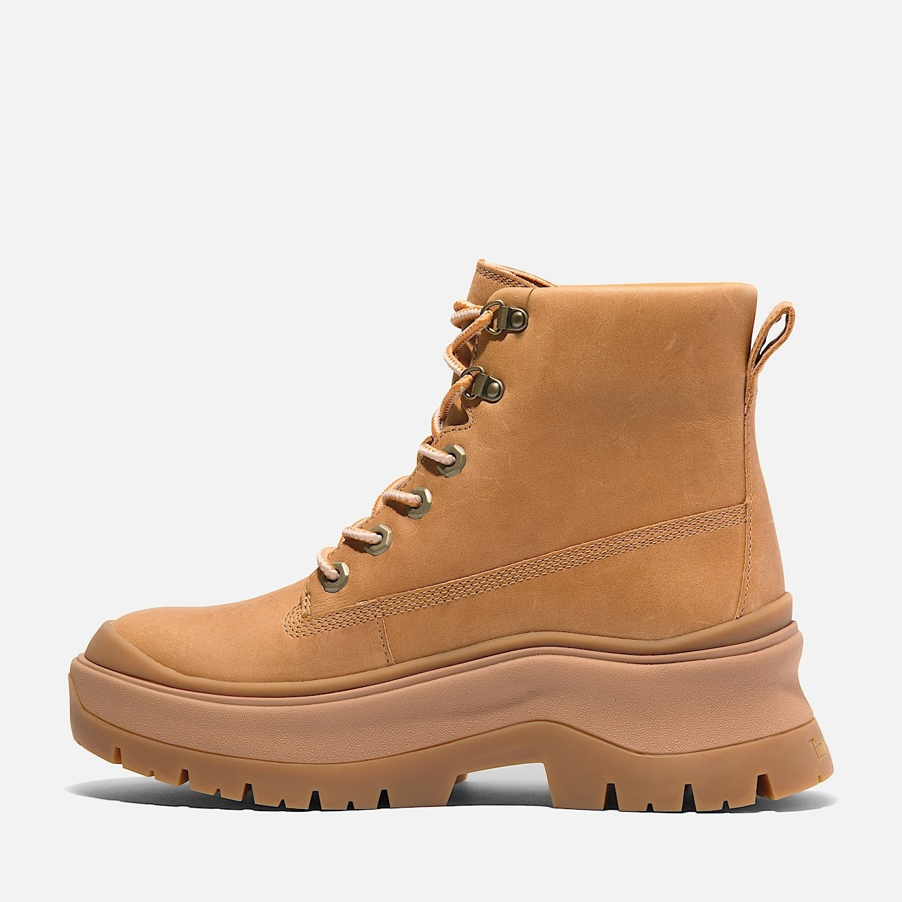 TIMBERLAND WOMEN'S 9.5 ROXIE LANE MID LACE UP BOOT WHEAT FULL GRAIN NIB