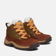 TIMBERLAND WOMEN'S 9 WHITE LEDGE MID LACE WATERPROOF SNOW BOOT BROWN NIB
