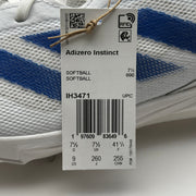 Adidas Womens size 9 Softball Shoes Adizero Instinct IH3471 White Blue