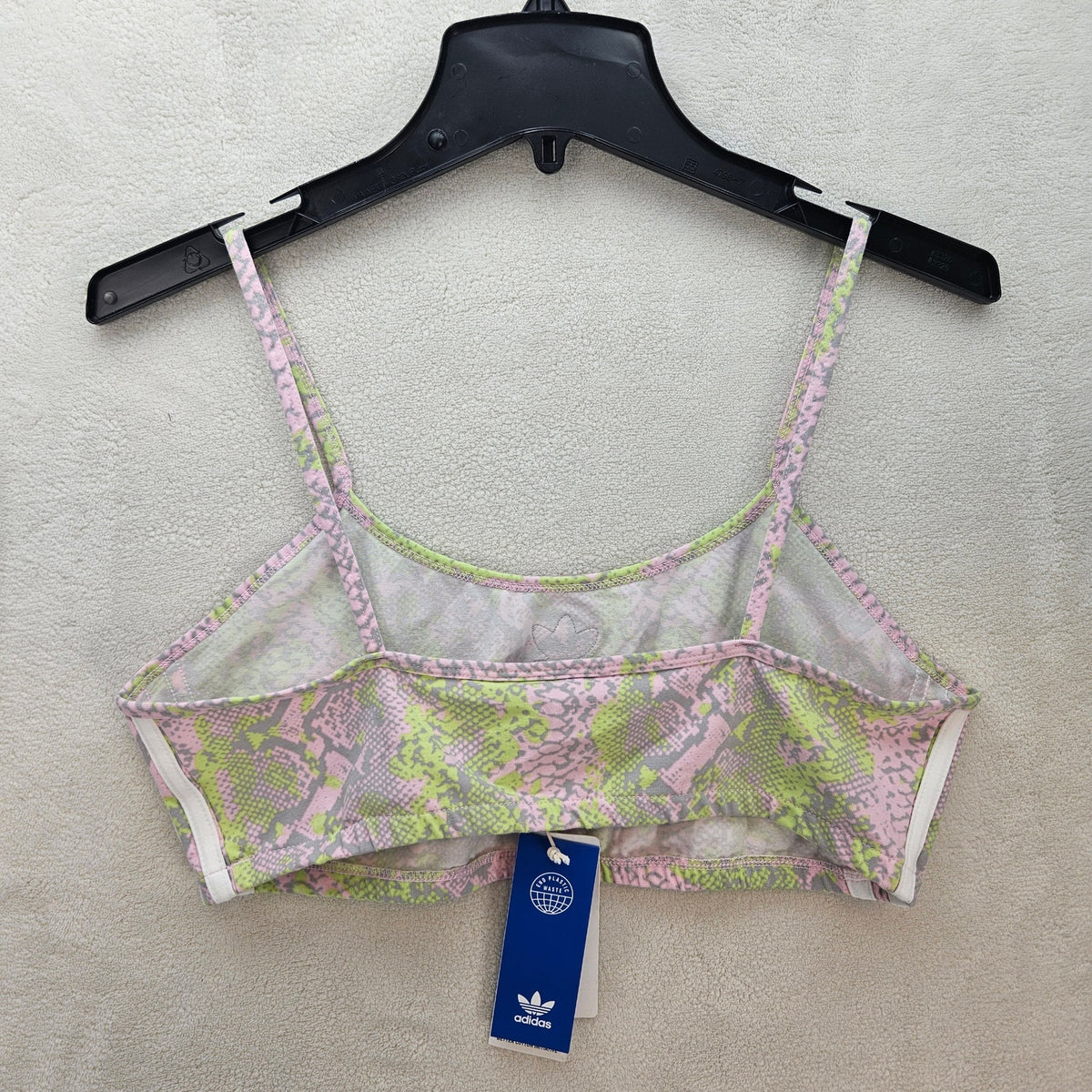 ADIDAS ORIGINALS WOMEN'S LARGE SNAKE PRINT BRA NWT HT5961