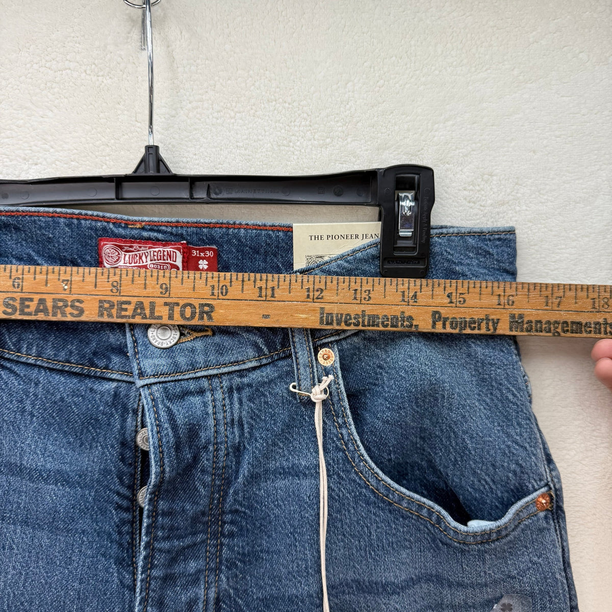 LUCKY BRAND X GOLD RUSH SERIES RARE 31X30 MENS TAPER JEANS VINTAGE STYLE