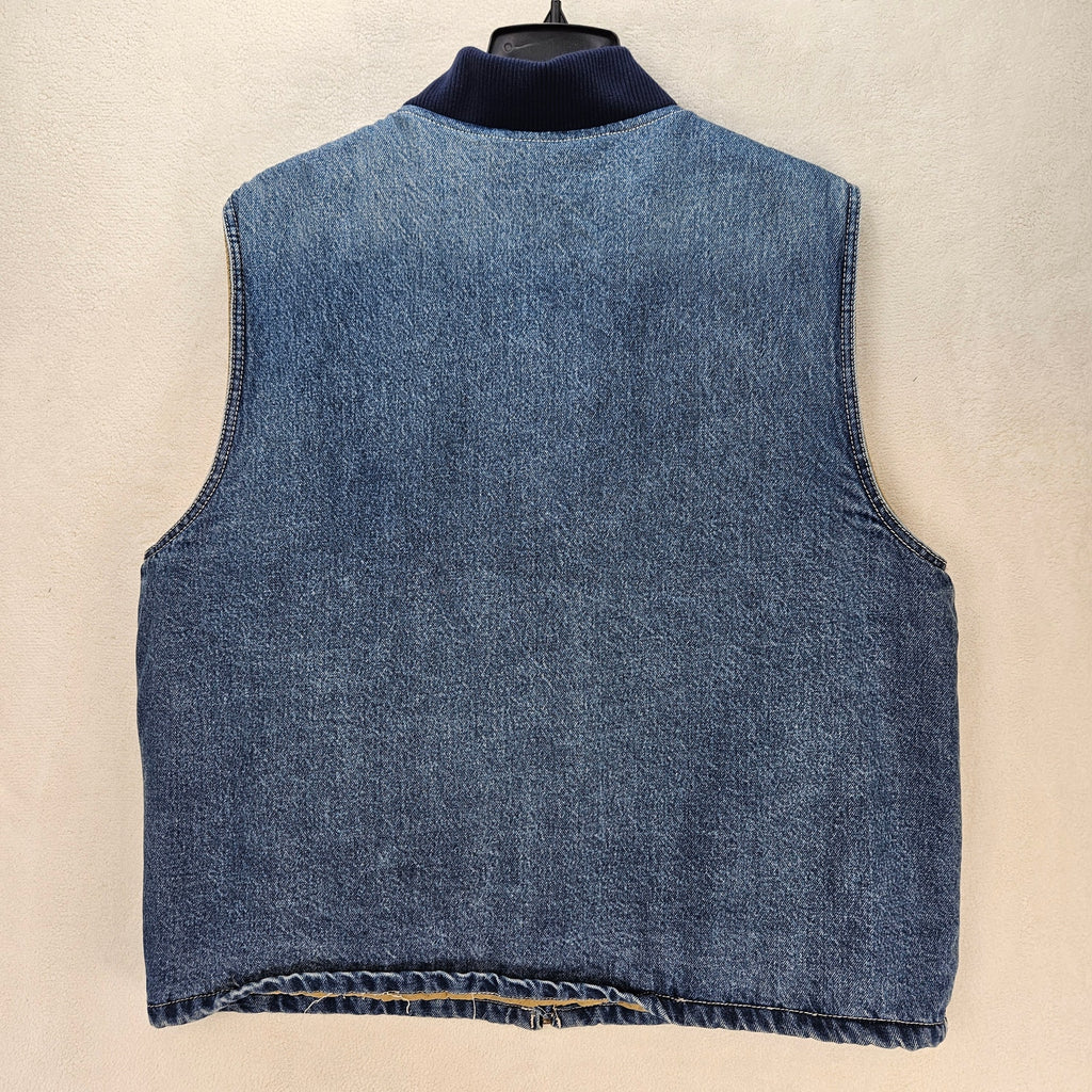 LEVI'S MEN'S LARGE SANSOME VEST INSULATED SUNBURNT MEDIUM WASH NWT