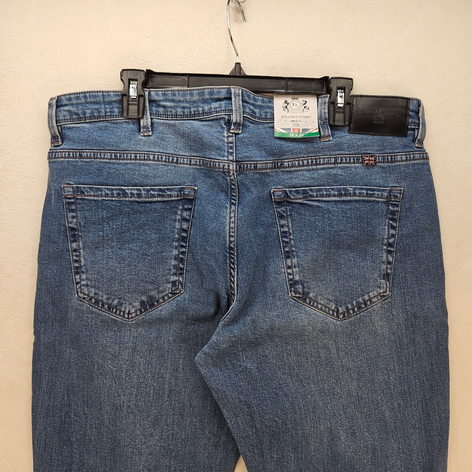 ENGLISH LAUNDRY MEN'S 38X30 SLIM STRAIGHT JEAN NWT MEDIUM WASH