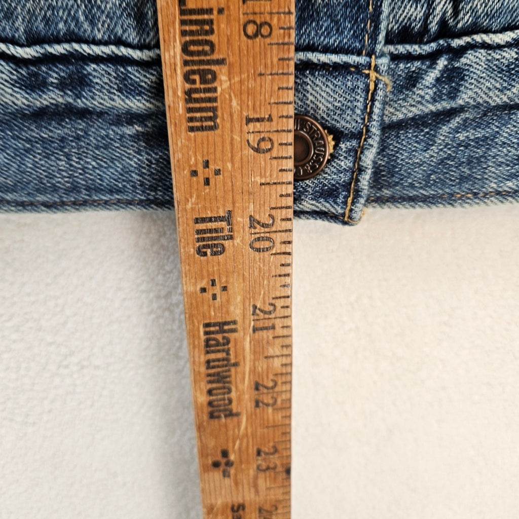 LEVI'S WOMEN'S MEDIUM SHRUNKEN '90S LINEN+ DENIM LIGHTWEIGHT VEST