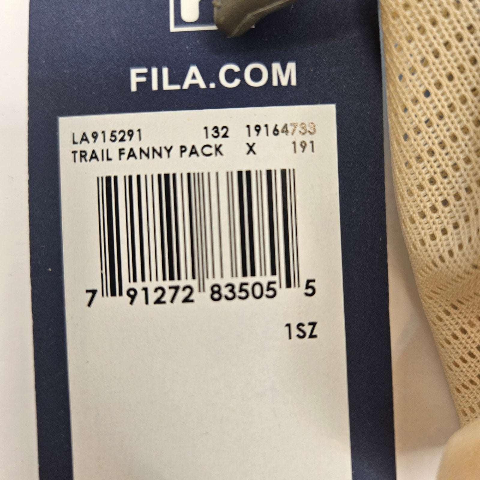 FILA RARE TRAIL FANNY PACK WHITE BLUE LA915291-132 NWT
