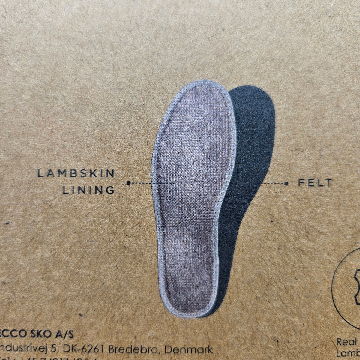 ECCO MEN'S 41 LAMBSKIN COMFORT INSOLES NIB
