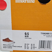 TIMBERLAND WOMEN'S 9.5 SKYLA BAY 2.0 LOW WARM LINED SNEAK RUST SUEDE NIB