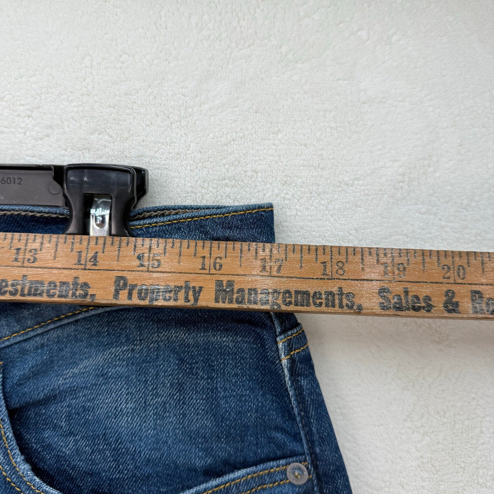 7 FOR ALL MANKIND MEN'S 34 ADRIEN HEMP SLIM TAPERED DARK JEANS