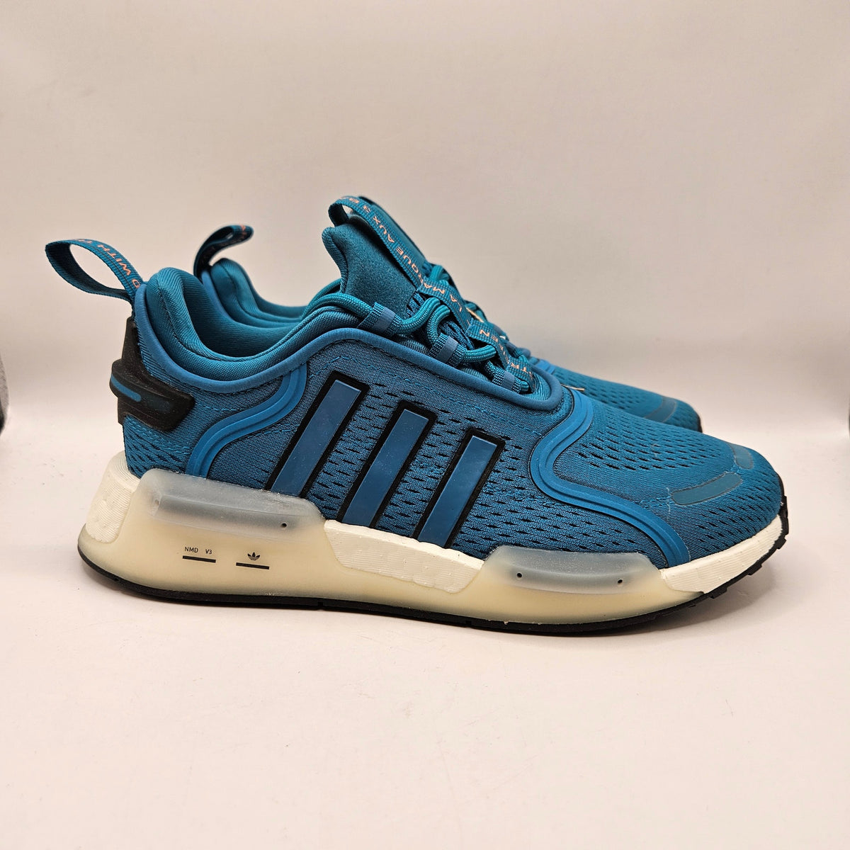 ADIDAS ORIGINAL MEN'S 5 NMD_V3 ACTIVE TEAL WHITE BREATHABLE ATHLETIC FZ6498