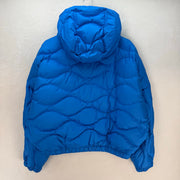 RLX RALPH LAUREN SZ M ONION-QUILTED HOODED DOWN JACKET BLUE