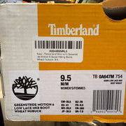 TIMBERLAND WOMEN'S 9.5 GREENSTRIDE MOTION 6 LOW LACE UP HIKER WHEAT NUBUCK NIB