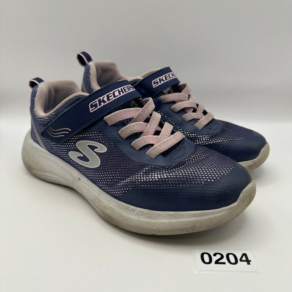 SKECHERS Kids size 4 Blue/Pink Running Shoes