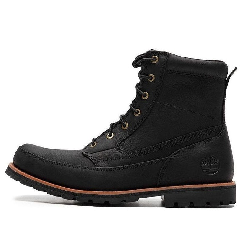 TIMBERLAND MEN'S 13 ATTLEBORO MID LACE BOOT JET BLACK NIB TB1A657D015