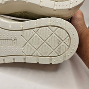 PUMA WOMEN'S 8.5 KARMEN II MID ANIMAL FEVER SNEAKERS WHITE PUMA GOLD 397460-01